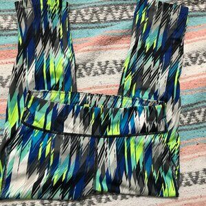 Colorful  Xersion cropped  fitted capri leggings Sz S